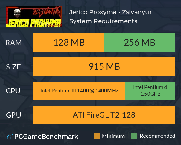 Jerico Proxyma - Zsivanyur System Requirements PC Graph - Can I Run Jerico Proxyma - Zsivanyur Jerico Proxyma - Zsivanyur System Requirements PC Graph - Can I Run Jerico Proxyma - Zsivanyur