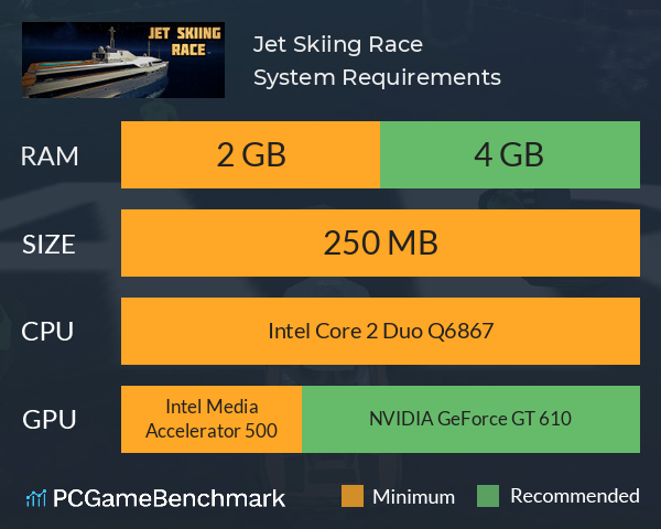 Jet Skiing Race System Requirements PC Graph - Can I Run Jet Skiing Race
