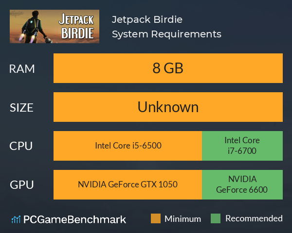 Jetpack Birdie System Requirements PC Graph - Can I Run Jetpack Birdie
