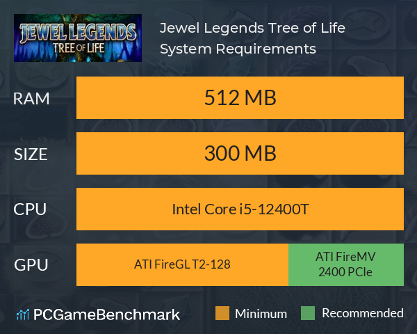 Jewel Legends: Tree of Life System Requirements PC Graph - Can I Run Jewel Legends: Tree of Life Jewel Legends: Tree of Life System Requirements PC Graph - Can I Run Jewel Legends: Tree of Life