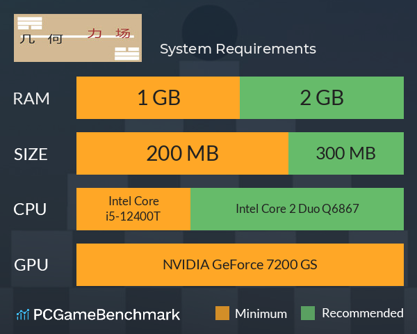 几何力场 System Requirements PC Graph - Can I Run 几何力场