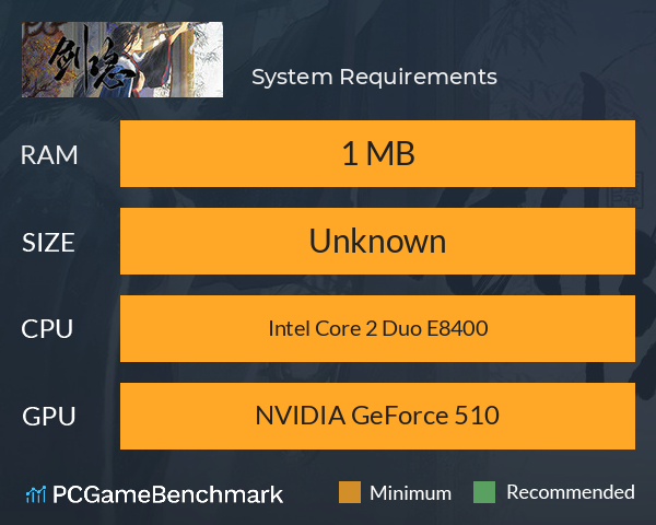 剑隐 System Requirements PC Graph - Can I Run 剑隐 剑隐 System Requirements PC Graph - Can I Run 剑隐