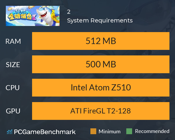 街机金蟾捕鱼2 System Requirements PC Graph - Can I Run 街机金蟾捕鱼2