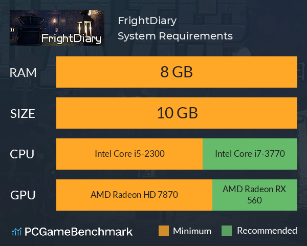 惊魂日记 FrightDiary System Requirements PC Graph - Can I Run 惊魂日记 FrightDiary