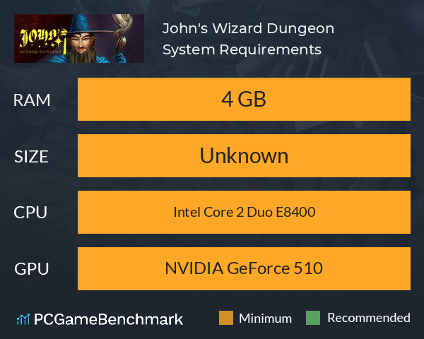 John's Wizard Dungeon System Requirements PC Graph - Can I Run John's Wizard Dungeon John's Wizard Dungeon System Requirements PC Graph - Can I Run John's Wizard Dungeon