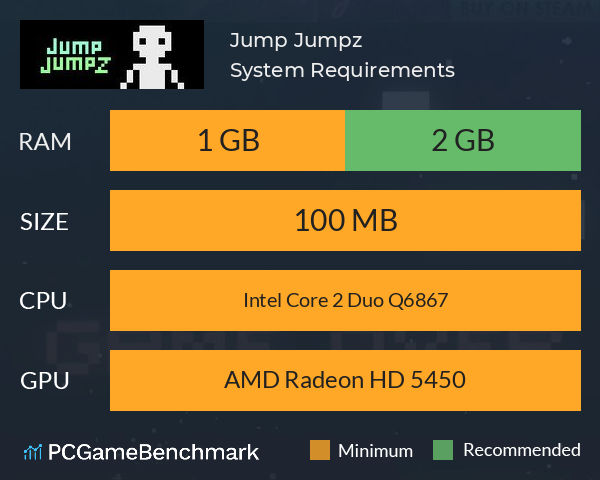 Jump Jumpz System Requirements PC Graph - Can I Run Jump Jumpz