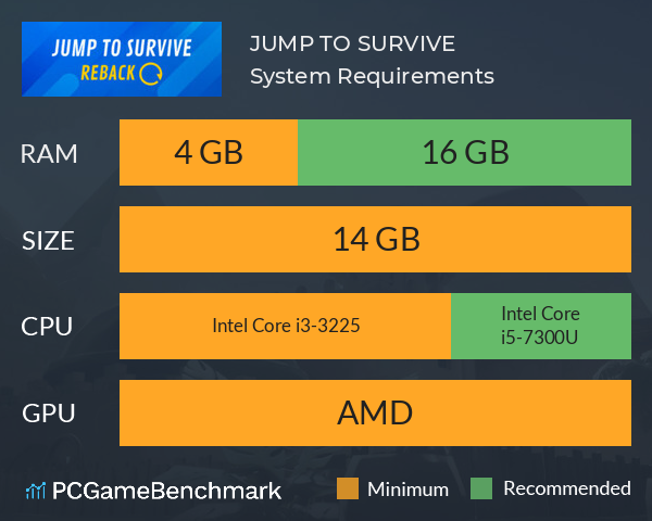 JUMP TO SURVIVE System Requirements PC Graph - Can I Run JUMP TO SURVIVE JUMP TO SURVIVE System Requirements PC Graph - Can I Run JUMP TO SURVIVE