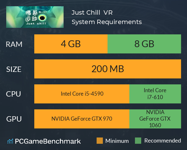 Just Chill 佛系运动 VR System Requirements PC Graph - Can I Run Just Chill 佛系运动 VR Just Chill 佛系运动 VR System Requirements PC Graph - Can I Run Just Chill 佛系运动 VR