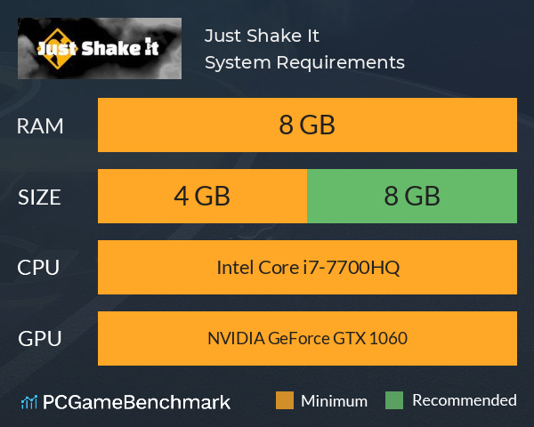 Just Shake It System Requirements PC Graph - Can I Run Just Shake It Just Shake It System Requirements PC Graph - Can I Run Just Shake It