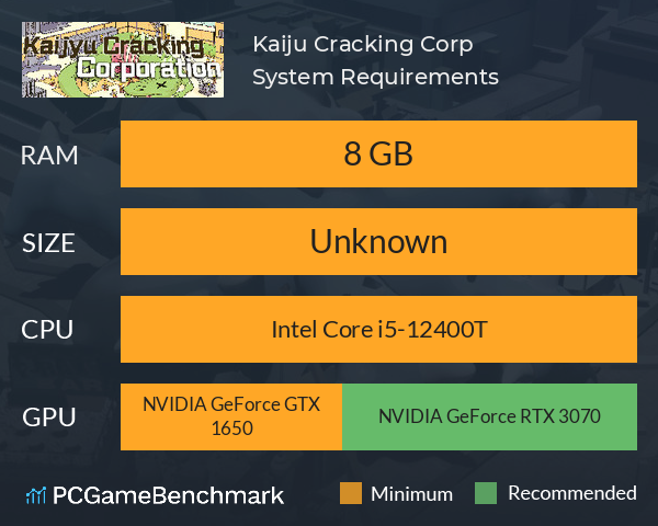 Kaiju Cracking Corp System Requirements PC Graph - Can I Run Kaiju Cracking Corp