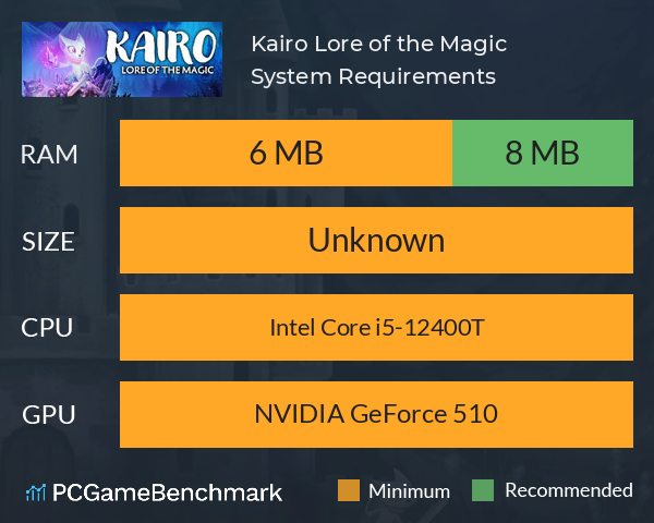 Kairo: Lore of the Magic System Requirements PC Graph - Can I Run Kairo: Lore of the Magic Kairo: Lore of the Magic System Requirements PC Graph - Can I Run Kairo: Lore of the Magic