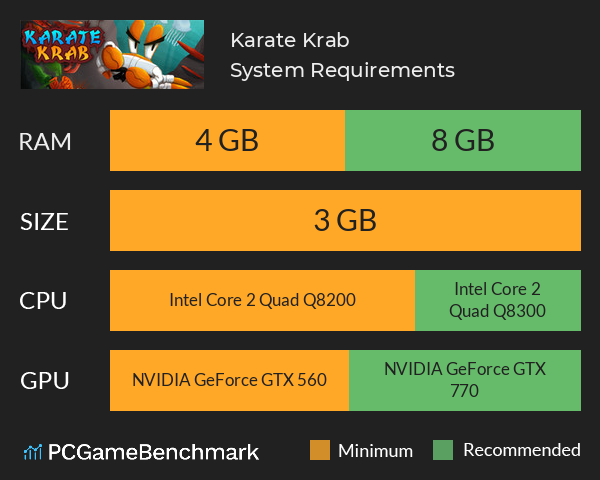 Karate Krab System Requirements PC Graph - Can I Run Karate Krab