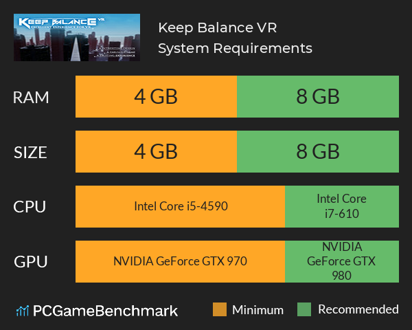 Keep Balance VR System Requirements PC Graph - Can I Run Keep Balance VR