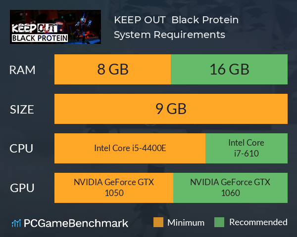 KEEP OUT : Black Protein System Requirements PC Graph - Can I Run KEEP OUT : Black Protein