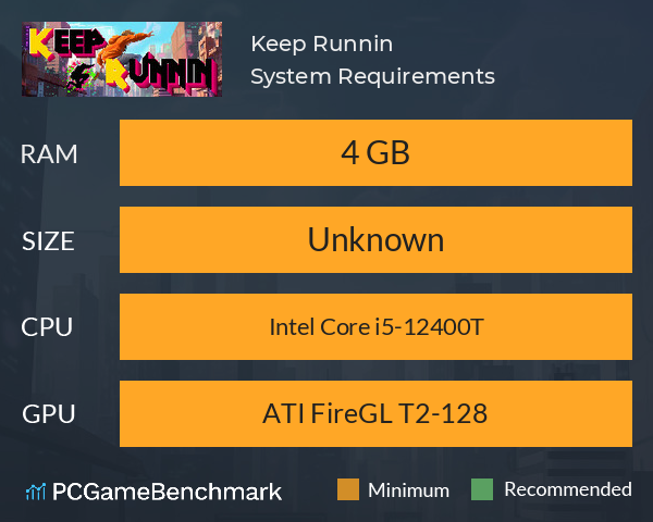 Keep Runnin System Requirements PC Graph - Can I Run Keep Runnin Keep Runnin System Requirements PC Graph - Can I Run Keep Runnin
