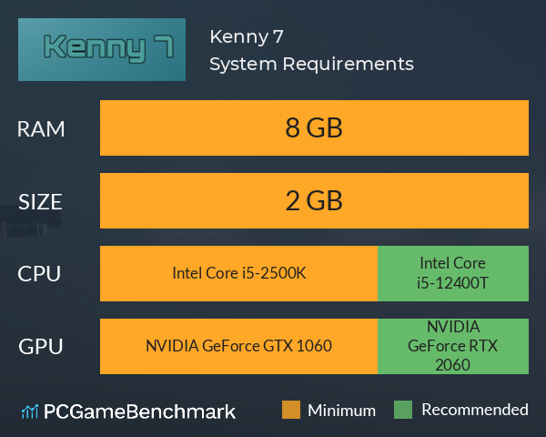 Kenny 7 System Requirements PC Graph - Can I Run Kenny 7 Kenny 7 System Requirements PC Graph - Can I Run Kenny 7