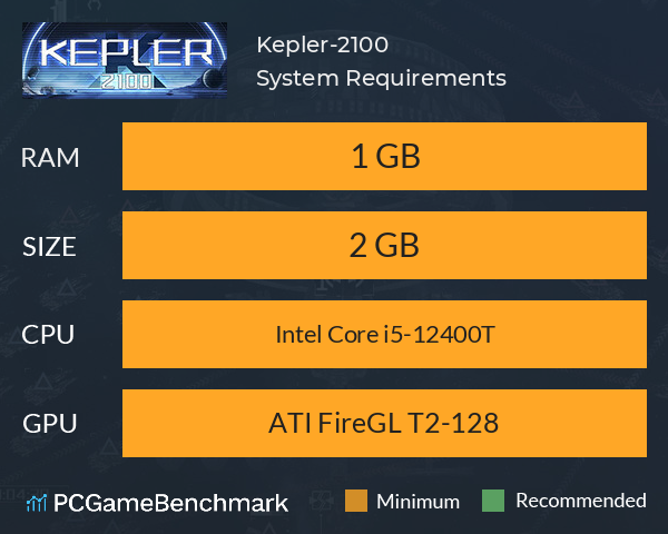 Kepler-2100 System Requirements PC Graph - Can I Run Kepler-2100