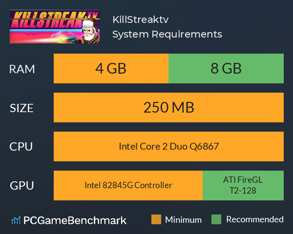 KillStreak.tv System Requirements PC Graph - Can I Run KillStreak.tv KillStreak.tv System Requirements PC Graph - Can I Run KillStreak.tv
