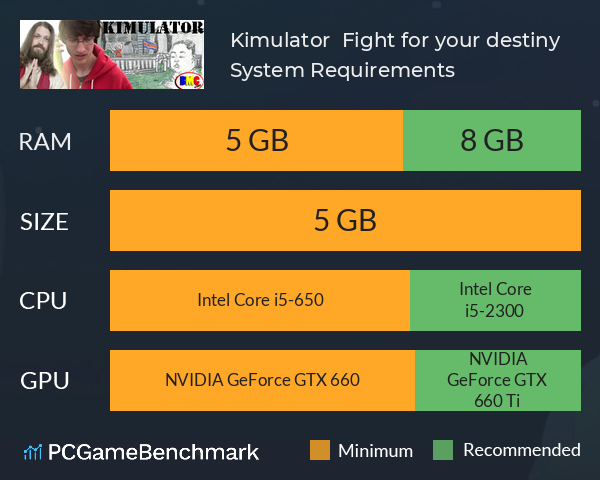 Kimulator : Fight for your destiny System Requirements PC Graph - Can I Run Kimulator : Fight for your destiny Kimulator : Fight for your destiny System Requirements PC Graph - Can I Run Kimulator : Fight for your destiny