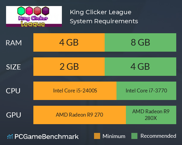 King Clicker League System Requirements PC Graph - Can I Run King Clicker League King Clicker League System Requirements PC Graph - Can I Run King Clicker League