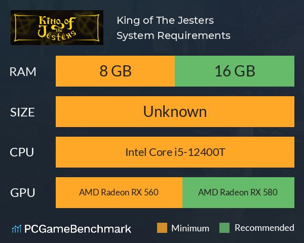 King of The Jesters System Requirements PC Graph - Can I Run King of The Jesters King of The Jesters System Requirements PC Graph - Can I Run King of The Jesters