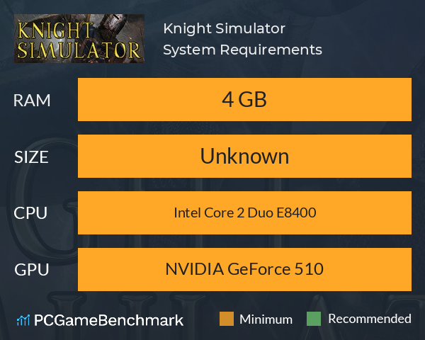 Knight Simulator System Requirements PC Graph - Can I Run Knight Simulator Knight Simulator System Requirements PC Graph - Can I Run Knight Simulator