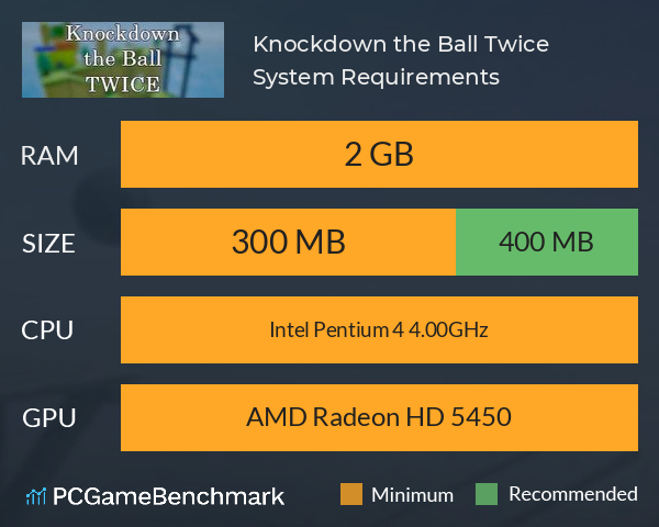 Knockdown the Ball Twice System Requirements PC Graph - Can I Run Knockdown the Ball Twice Knockdown the Ball Twice System Requirements PC Graph - Can I Run Knockdown the Ball Twice