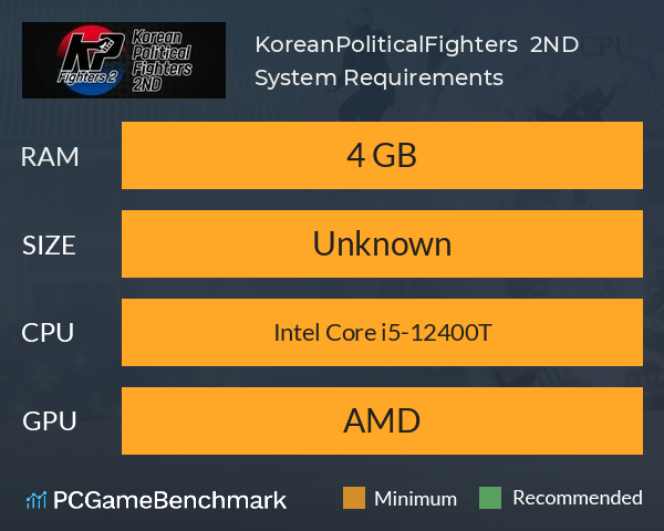 KoreanPoliticalFighters : 2ND System Requirements PC Graph - Can I Run KoreanPoliticalFighters : 2ND KoreanPoliticalFighters : 2ND System Requirements PC Graph - Can I Run KoreanPoliticalFighters : 2ND