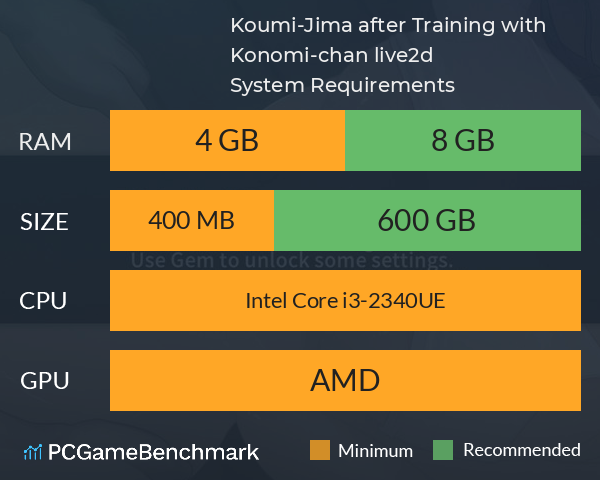 Koumi-Jima after Training with Konomi-chan live2d System Requirements PC Graph - Can I Run Koumi-Jima after Training with Konomi-chan live2d Koumi-Jima after Training with Konomi-chan live2d System Requirements PC Graph - Can I Run Koumi-Jima after Training with Konomi-chan live2d