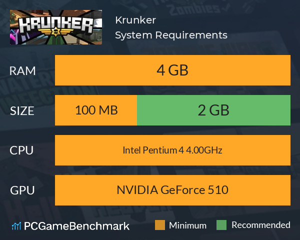 Krunker System Requirements PC Graph - Can I Run Krunker