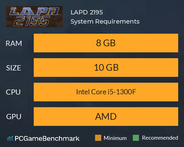L.A.P.D. 2195 System Requirements PC Graph - Can I Run L.A.P.D. 2195 L.A.P.D. 2195 System Requirements PC Graph - Can I Run L.A.P.D. 2195