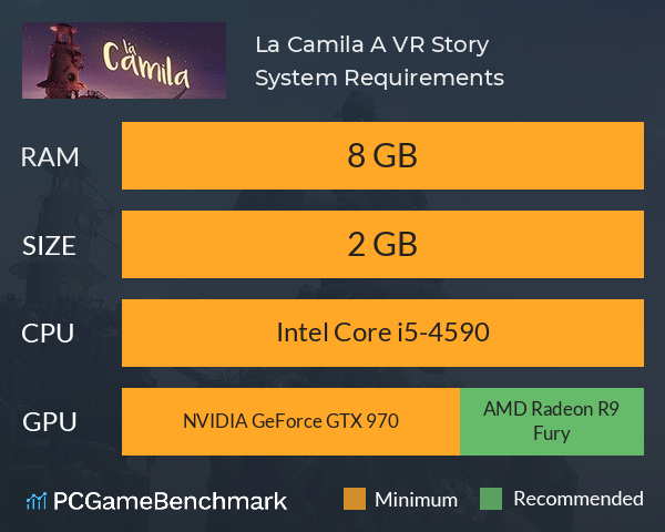 La Camila: A VR Story System Requirements PC Graph - Can I Run La Camila: A VR Story La Camila: A VR Story System Requirements PC Graph - Can I Run La Camila: A VR Story