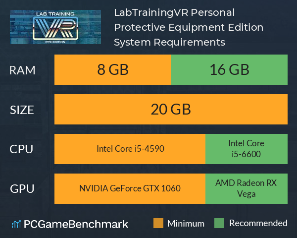 LabTrainingVR: Personal Protective Equipment Edition System Requirements PC Graph - Can I Run LabTrainingVR: Personal Protective Equipment Edition LabTrainingVR: Personal Protective Equipment Edition System Requirements PC Graph - Can I Run LabTrainingVR: Personal Protective Equipment Edition