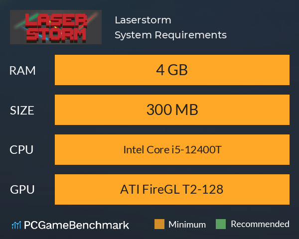 Laserstorm System Requirements PC Graph - Can I Run Laserstorm Laserstorm System Requirements PC Graph - Can I Run Laserstorm