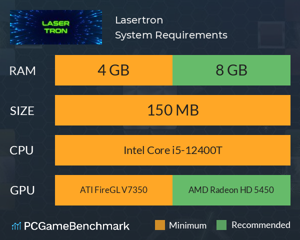 Lasertron System Requirements PC Graph - Can I Run Lasertron Lasertron System Requirements PC Graph - Can I Run Lasertron