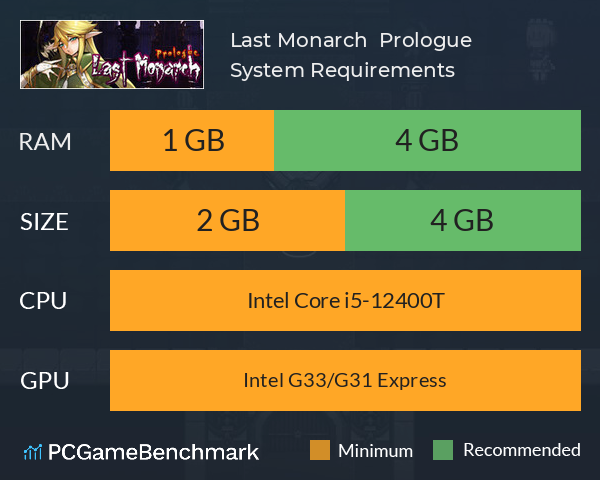 Last Monarch : Prologue System Requirements PC Graph - Can I Run Last Monarch : Prologue Last Monarch : Prologue System Requirements PC Graph - Can I Run Last Monarch : Prologue