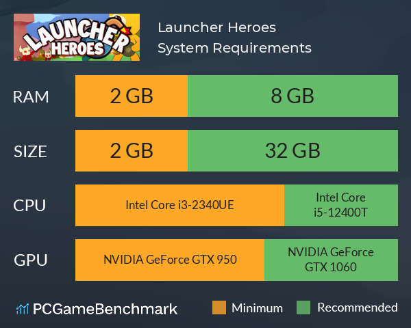 Launcher Heroes System Requirements PC Graph - Can I Run Launcher Heroes