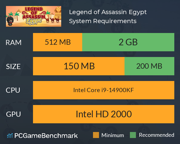 Legend of Assassin: Egypt System Requirements PC Graph - Can I Run Legend of Assassin: Egypt Legend of Assassin: Egypt System Requirements PC Graph - Can I Run Legend of Assassin: Egypt
