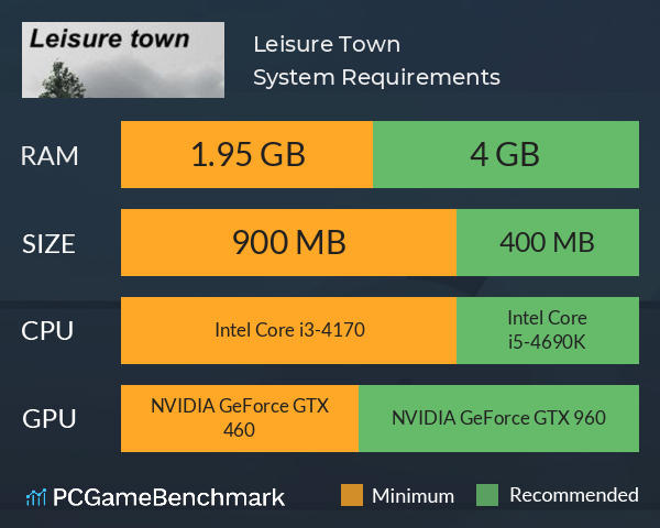 Leisure Town System Requirements PC Graph - Can I Run Leisure Town Leisure Town System Requirements PC Graph - Can I Run Leisure Town