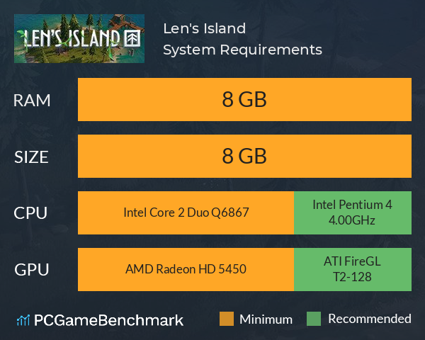 Len's Island System Requirements PC Graph - Can I Run Len's Island