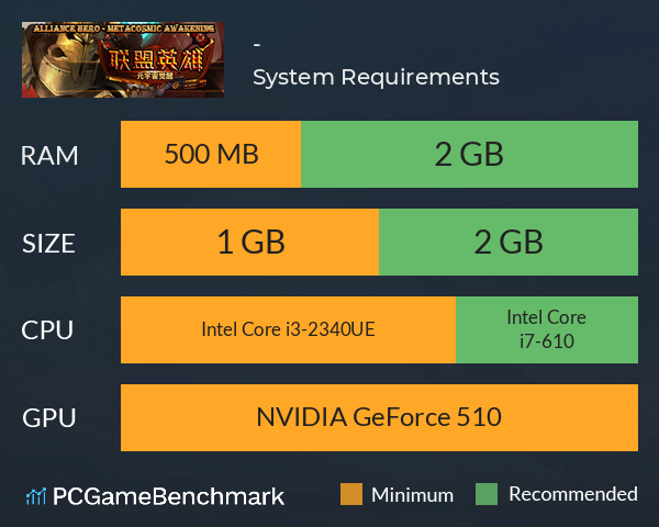联盟英雄-元宇宙觉醒 System Requirements PC Graph - Can I Run 联盟英雄-元宇宙觉醒 联盟英雄-元宇宙觉醒 System Requirements PC Graph - Can I Run 联盟英雄-元宇宙觉醒