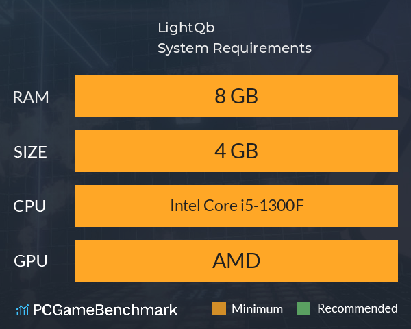 LightQb System Requirements PC Graph - Can I Run LightQb LightQb System Requirements PC Graph - Can I Run LightQb