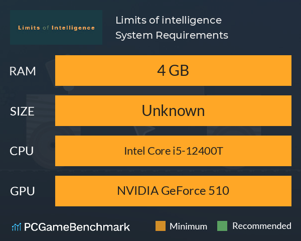 Limits of intelligence System Requirements PC Graph - Can I Run Limits of intelligence Limits of intelligence System Requirements PC Graph - Can I Run Limits of intelligence