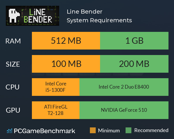 Line Bender System Requirements PC Graph - Can I Run Line Bender Line Bender System Requirements PC Graph - Can I Run Line Bender