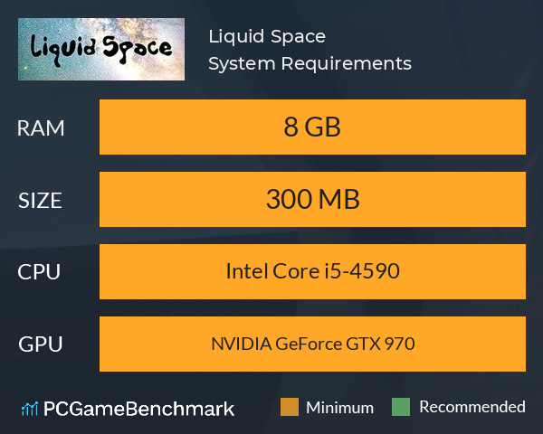 Liquid Space System Requirements PC Graph - Can I Run Liquid Space