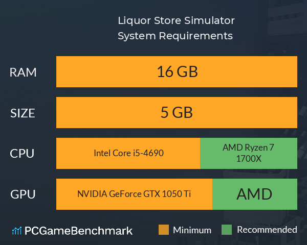 Liquor Store Simulator System Requirements PC Graph - Can I Run Liquor Store Simulator Liquor Store Simulator System Requirements PC Graph - Can I Run Liquor Store Simulator