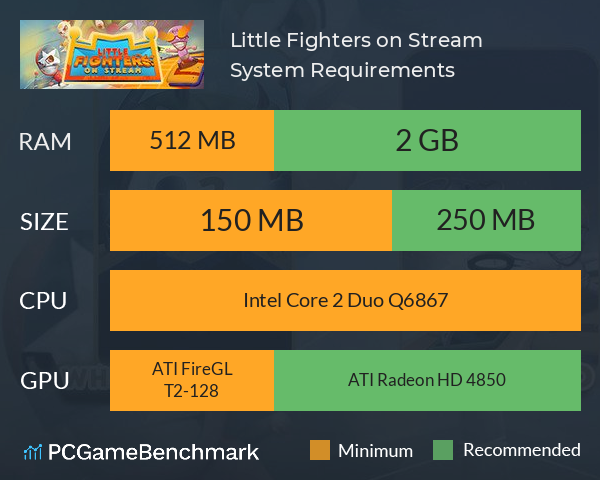 Little Fighters on Stream System Requirements PC Graph - Can I Run Little Fighters on Stream Little Fighters on Stream System Requirements PC Graph - Can I Run Little Fighters on Stream