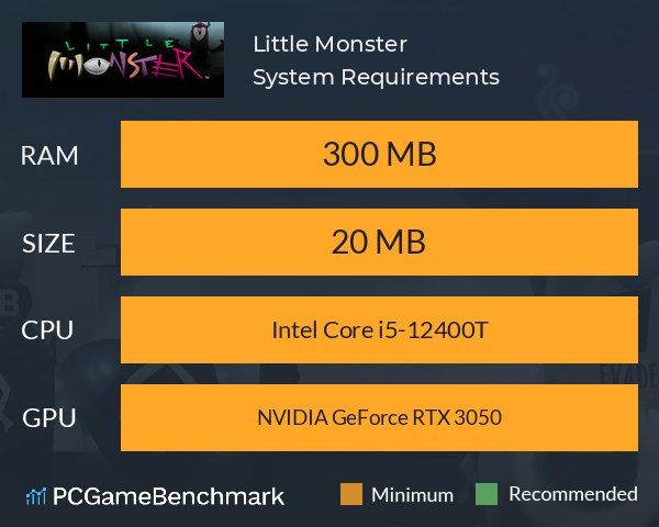 Little Monster System Requirements PC Graph - Can I Run Little Monster Little Monster System Requirements PC Graph - Can I Run Little Monster