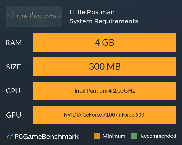 Little Postman System Requirements PC Graph - Can I Run Little Postman Little Postman System Requirements PC Graph - Can I Run Little Postman