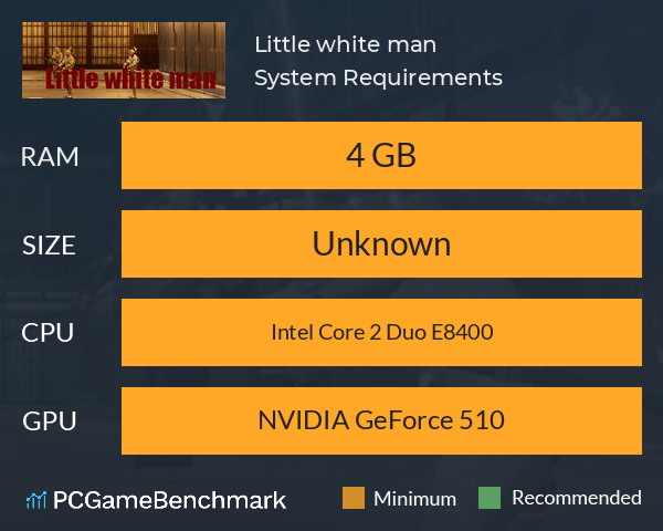 Little white man System Requirements PC Graph - Can I Run Little white man Little white man System Requirements PC Graph - Can I Run Little white man